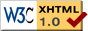 ¡XHTML 1.0 Válido!